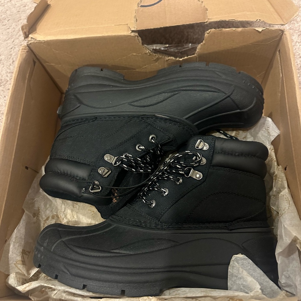 Black Winter Boots for Men